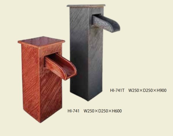 画像2: 湯刺し口　陶製吐水口　角型　HI-ON-741　W250×D250×H600 (2)