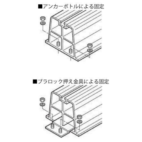 画像3: 因幡電工 プラロック PR-350N (ブラック) 室外機置台 350mm (3)