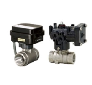 画像1: CM2E-205UUT-040【日本バルブコントロールズ】　Ｅシリーズ（ステンレス）CM2E-型電動弁 Rcねじ込み形 AC200/220V (1)