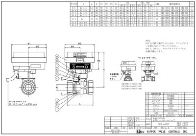 画像2: CM2E-205UUT-040【日本バルブコントロールズ】　Ｅシリーズ（ステンレス）CM2E-型電動弁 Rcねじ込み形 AC200/220V (2)