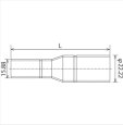 画像2: TF-1522 TFテクタッチ 異径パイプ 22.22mm×15.88mm 東洋フィッティング (2)