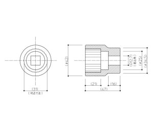 EKL00146 ソケット12角タイプ31MM【TOTO】　