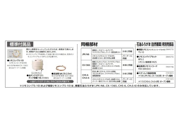 画像3: 長府 薪焚き兼用 風呂釜 CHS-6　ロングタイプ 60Hz (3)