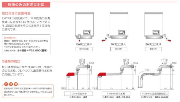 画像6: 【イトミック EWSシリーズ】小型電気温水器 30L（単相100V）壁掛タイプ｜給湯器 EWS30CNN115C0 (6)