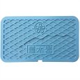 画像1: 佐倉市型 KM-20 栗本 量水器ボックス 蓋のみ 356x206mm 鋳鉄製蓋 汚水雨水外構資材 (1)