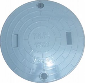 画像1: 【栗本】浄化槽用BMCマンホール　蓋　600(650)1500kg グレー　ロック (1)