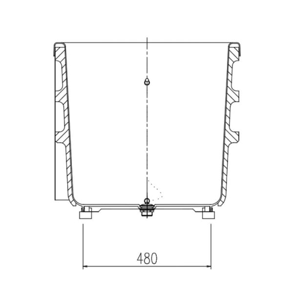 画像5: PB-802BL/L11 LIXIL FRP浴槽 ポリエック 800サイズ 2方全エプロン 左排水 (5)