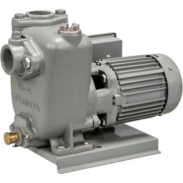 画像1: GSO3-406-C0.4S 川本ポンプ 鋳鉄製自吸式うず巻ポンプ 単相100V 40mm 0.4kW 60Hz用 (1)