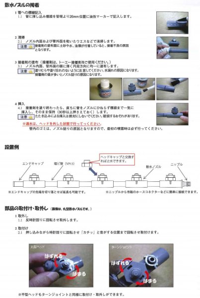 画像5: ウォールミスト-平型 散水ノズル ＜T-13SN(HH)＞東栄管機 (5)