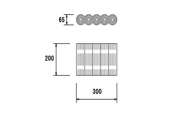 画像4: プラ擬木　五連段差擬木 (4)