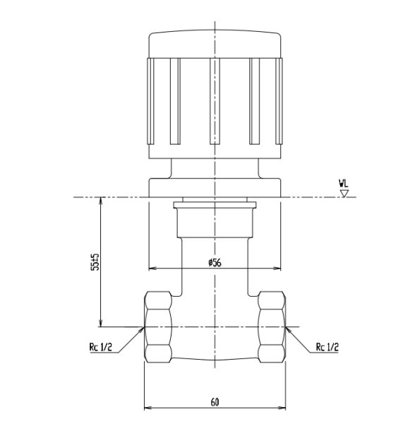 画像2: BF-2S-13 LIXIL(INAX) 埋込型胴長止水栓 (呼び径13mm) 【適合確認可】 (2)
