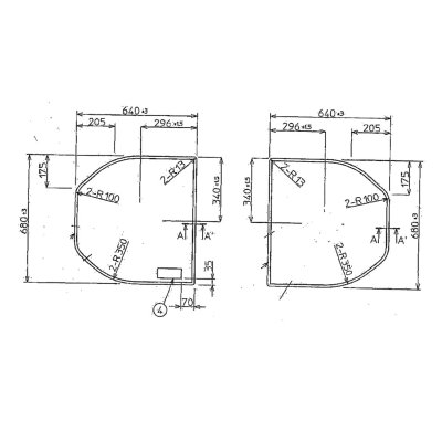 画像2: ENI84093 1300エリプス断熱風呂蓋 イージークリン 　　エニルノ (2)