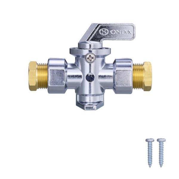画像1: 灯油中間コック【10個単位】　8mmx8mm【オンダ製作所】 (1)