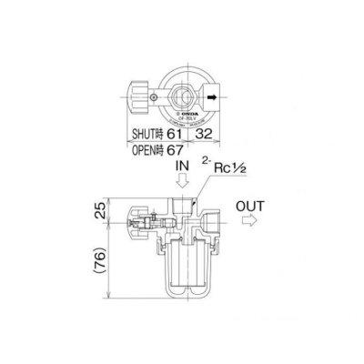 画像2: OF-70LVA　オイルストレーナー【オンダ製作所】 (2)