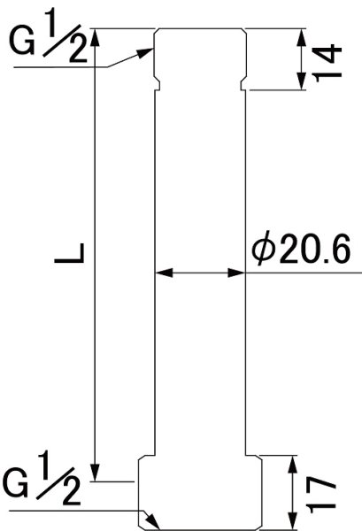 画像6: S4AL【ミヤコ株式会社】オスメスロングアダプタ (6)