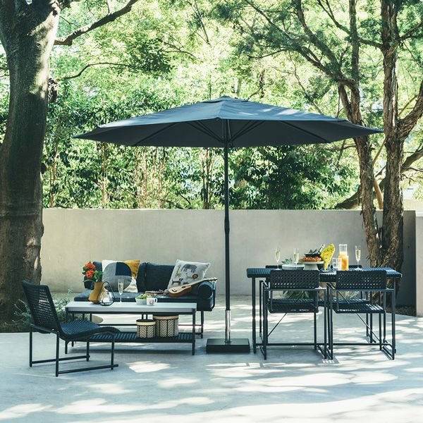 画像5: パラソルとベースセット ブラック　660143　PATIO PETITE(パティオプティ) (5)