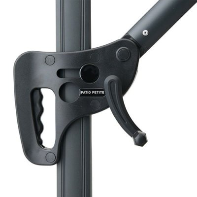 画像4: サイドポール・パラソル ブラック+ベース4枚付き　660142　PATIO PETITE(パティオプティ) (4)