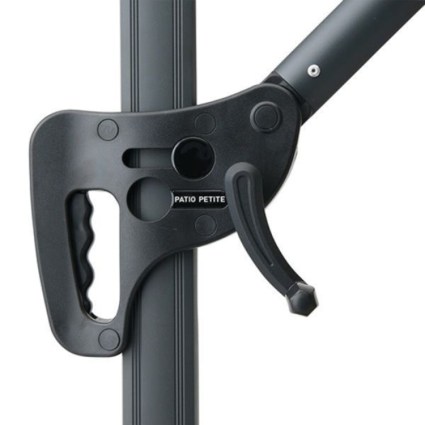 画像4: サイドポール・パラソル ブラック+ベース4枚付き　660142　PATIO PETITE(パティオプティ) (4)
