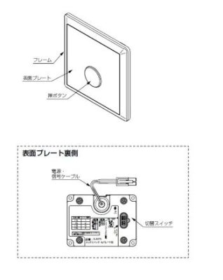 画像2: A-10792 OK-1BP/T 取替用タッチスイッチ　INAX (2)