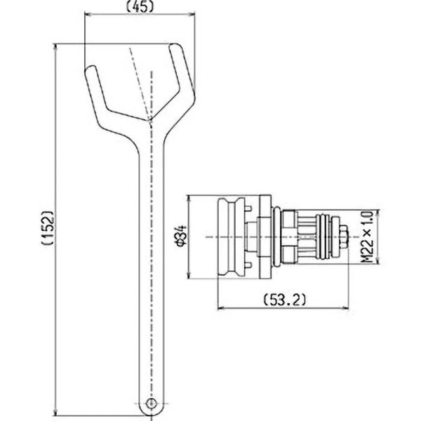 画像3: THG6　【TOTO】自閉バルブ部（TG600P型用） (3)
