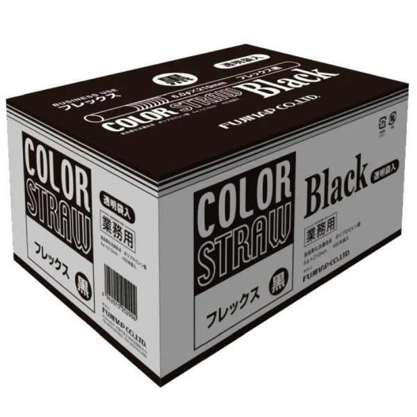 画像1: 尚美堂 フレックス透明袋入黒 529910 1セット(400本×16箱 合計6400本入) (1)