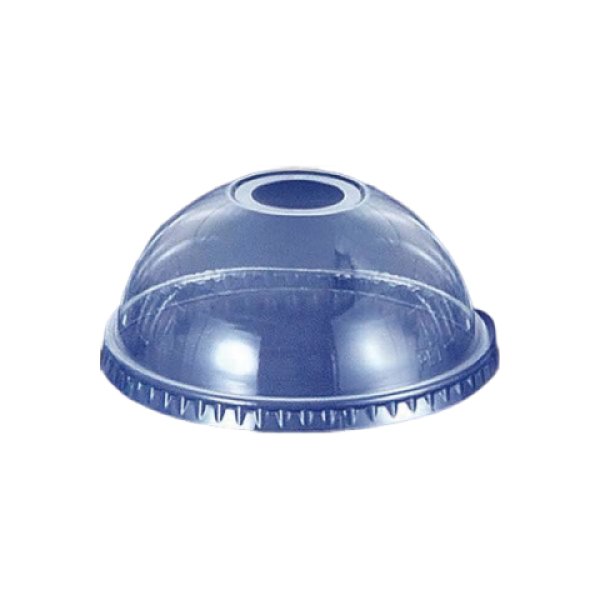 画像1: フタ　360ｃｃドーム　ストロー穴有　2000個 (1)