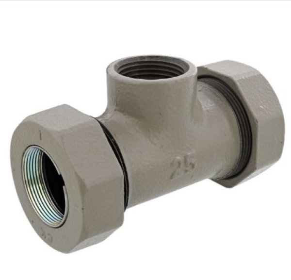 画像1: CKMA-T シーケー金属 CKMAジョイント コート継手 Hiロック付チーズ (1)