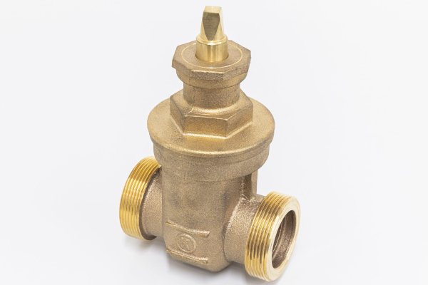 画像1: 青銅製仕切弁 協会タイプ 平行ねじ 50 KSV-101-50 光明製作所 (1)