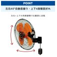 画像3: 広電 CFF453WPB 樹脂羽根45cm壁掛型工業扇 開放式 単相100V 壁掛け工場扇 (3)
