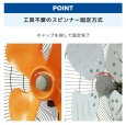 画像6: 広電 CFF453WPB 樹脂羽根45cm壁掛型工業扇 開放式 単相100V 壁掛け工場扇 (6)