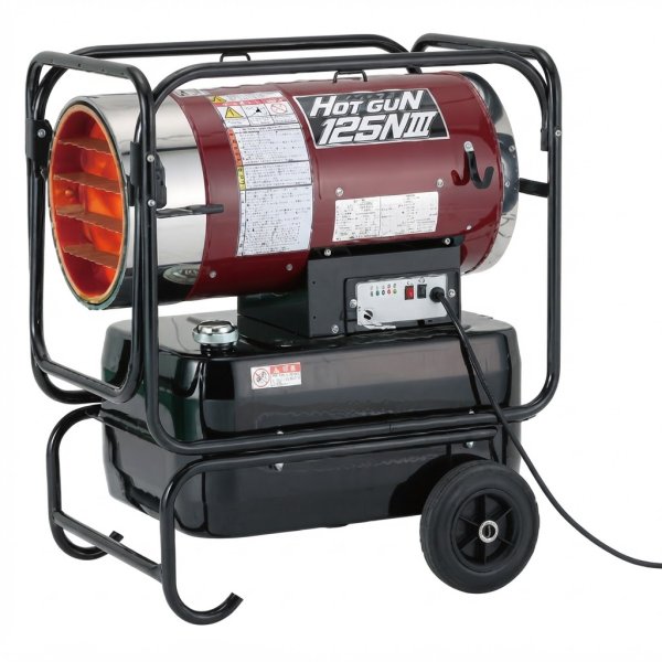 画像1: HG-125N3 ホットガン 熱風式オイルヒーター 50/60Hz兼用 2段階燃焼 静岡製機 (1)