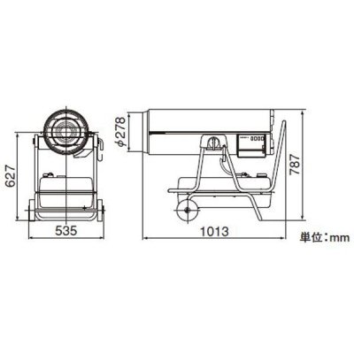 画像3: HPE370  オリオン機械 業務用 可搬式温風機 ジェットヒーターHP (3)