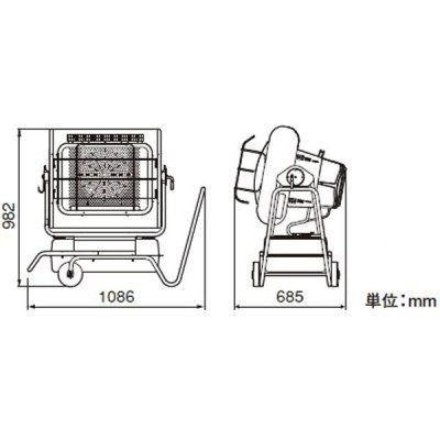 画像2: HRR480B オリオン機械 ジェットヒーター (2)