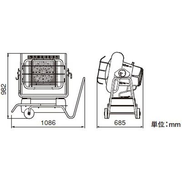 画像2: HRR480B オリオン機械 ジェットヒーター (2)