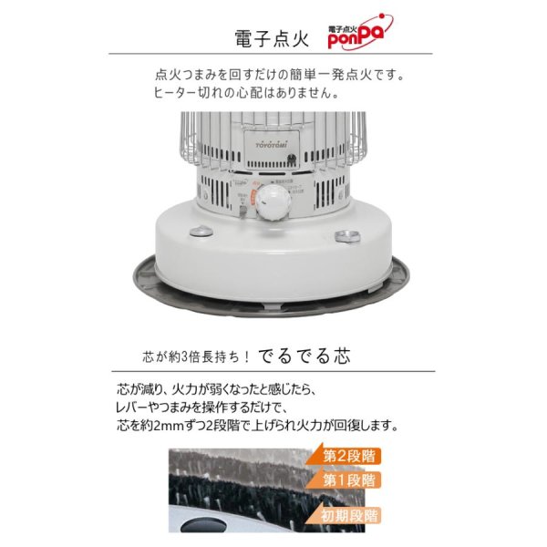 画像3: KS-67H (W)トヨトミ　対流形 石油 ストーブ (3)