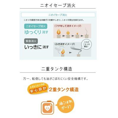 画像4: KS-67H (W)トヨトミ 対流形 石油 ストーブ (4)