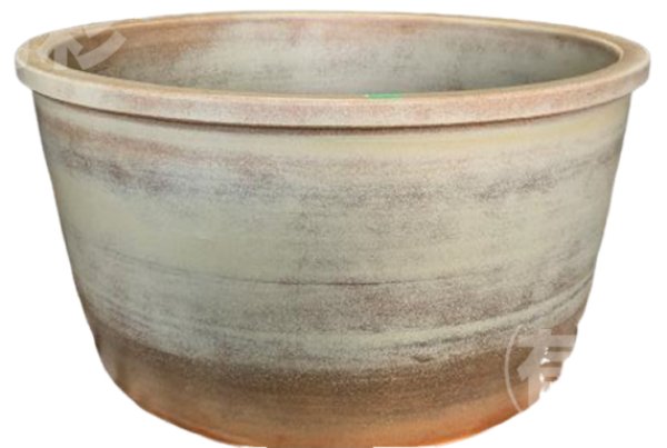 画像1: 信楽焼　陶器風呂　ST-X74　1110パイ×H580　T2 窯肌　HI-01 (1)