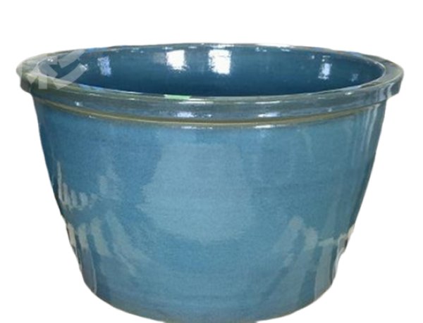 画像1: 信楽焼　陶器風呂　ST-X76　900パイ×H550　T-7 緑生子　HI-01 (1)