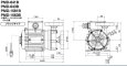 画像2: PMD-1563B2V-　三相電機　マグネットポンプ　ケミカル・海水用　フランジ接続口径20A　120/160W　三相200V (2)