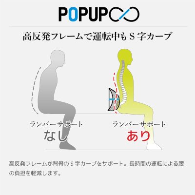 画像4: SP-61　Plusone（プラスワン）　ポップアップランバーサポート  【オーミヤ　OHMIYA】 (4)