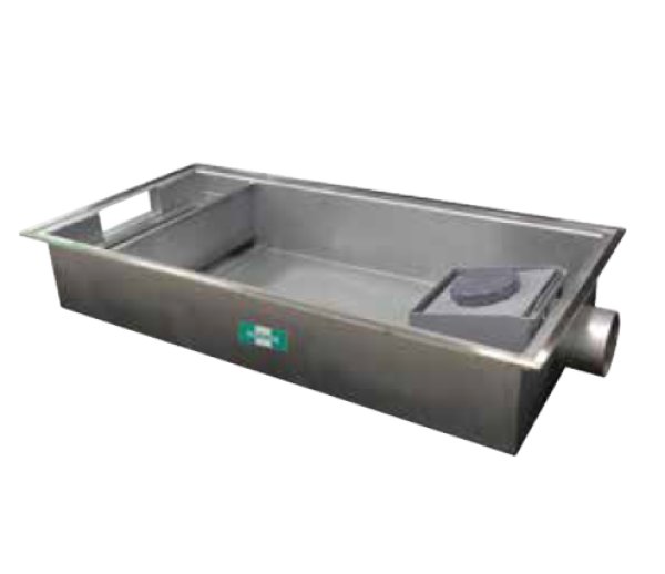 画像1: GSU-N50JEIIホーコス ステンレス製グリーストラップ 50.0 L/minステンレス製蓋 (t3.5)付 (1)