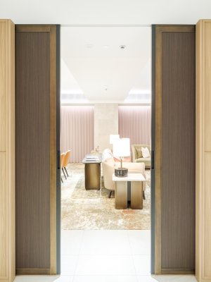 画像5: PRE-W150-02-40-　ユニオン　プレガノ　ホテル客室ドア用　フラッシュプル　スライディングドア　室内建具 引戸/開扉　1ケ (5)