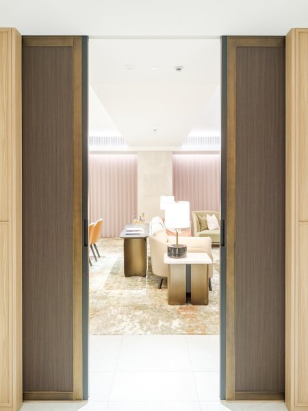 画像5: PRE-W150-02-40-　ユニオン　プレガノ　ホテル客室ドア用　フラッシュプル　スライディングドア　室内建具 引戸/開扉　1ケ (5)