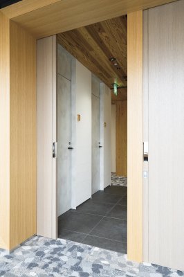 画像5: PRE-W153-01-R-　ユニオン　プレガノ　ホテル客室ドア用　フラッシュプル　スライディングドア　室内建具 引戸/開扉　1セット（内外） (5)