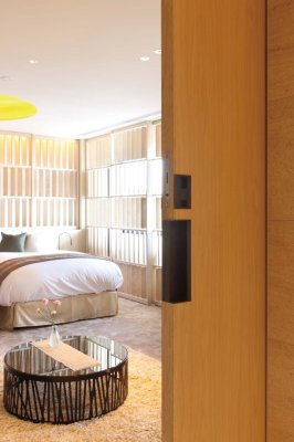 画像5: PRE-W154-02-R-　ユニオン　プレガノ　ホテル客室ドア用　フラッシュプル　スライディングドア　室内建具 引戸/開扉　1セット（内外） (5)