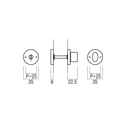 画像2: PRE-W173-01-　ユニオン　プレガノ　ホテル客室ドア用　プレシジョンロック　室内建具 引戸/開扉　1セット（内外） (2)
