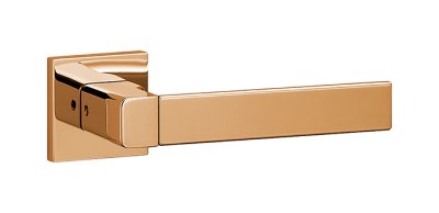 画像1: ユニオン　UL680-506　プレガノ　ホテル客室ドア用　レバーハンドル　室内建具 引戸/開扉　レバーハンドル＋専用プレート（内外用各1個、錠前含まず） (1)