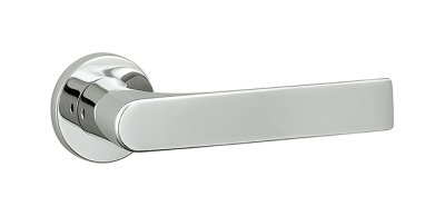 画像1: UL780-001　ユニオン　プレガノ　ホテル客室ドア用　レバーハンドル　室内建具 引戸/開扉　レバーハンドル＋専用プレート（内外用各1個、錠前含まず） (1)