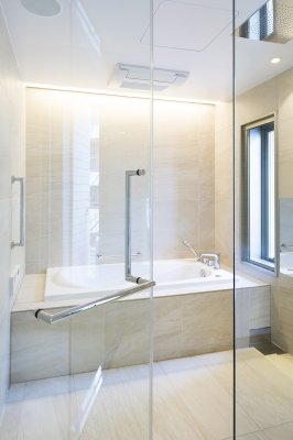 画像4: ユニオン　PRE-G300-01　プレガノ　シャワーブースハンドル　ホテル客室用金物　サニタリー バス　1セット（内外） (4)