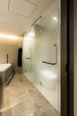 画像4: ユニオン　PRE-G300-02　プレガノ　シャワーブースハンドル　ホテル客室用金物　サニタリー バス　1セット（内外） (4)